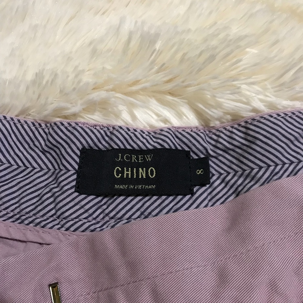 J. Crew chino lilac shorts size 8 - Picture 3 of 4